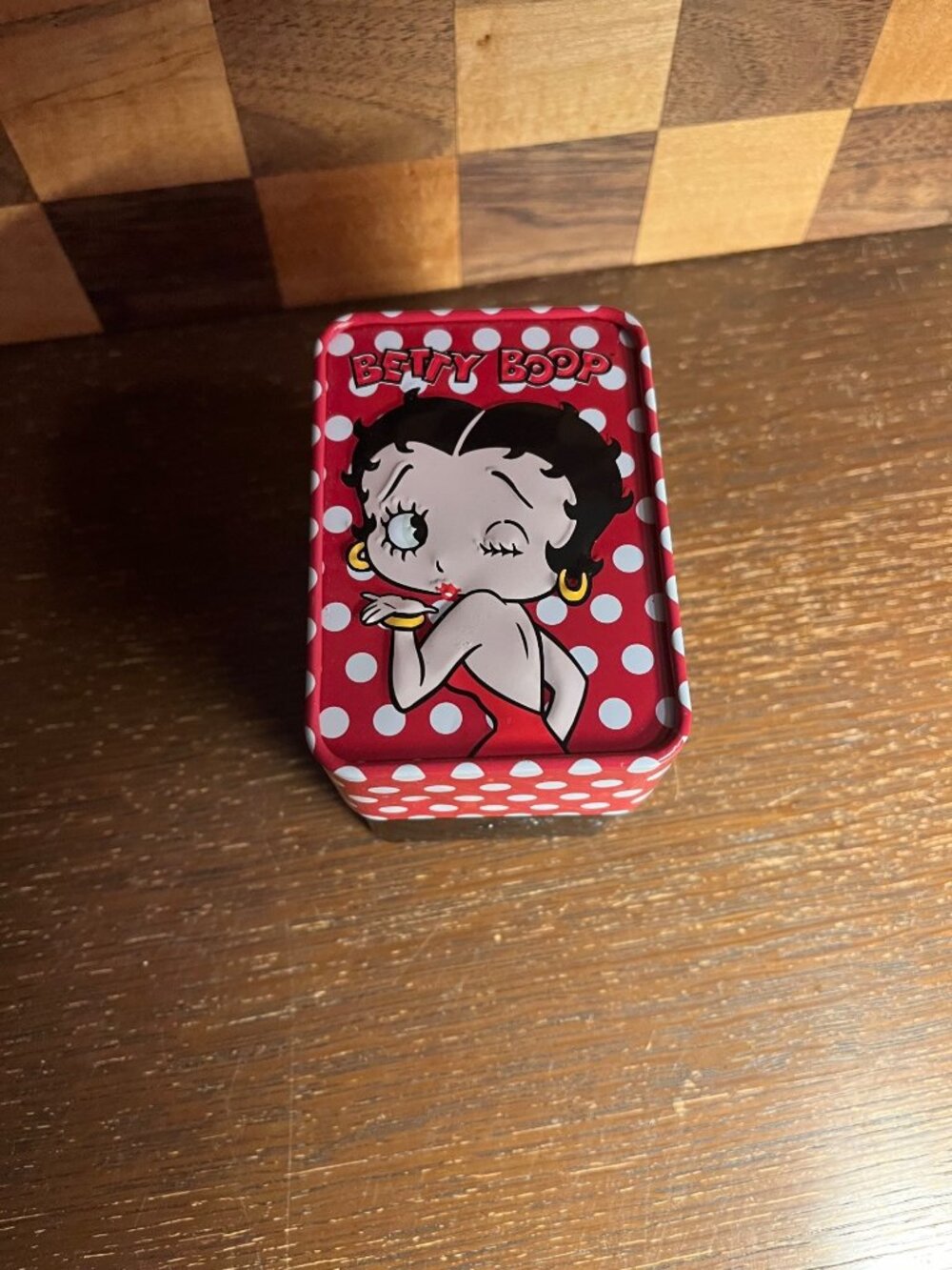 Empty Betty Boop Tin A1266, 2 Slots in Bottom